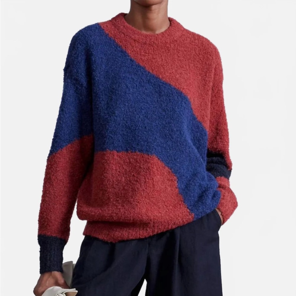 Apiece Apart Elle sweater. Size Medium. Fig and Midnight. Worn once. Runs big.